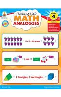 Thinking Kids'(tm) Math Analogies, Grade 4