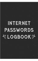 Internet Passwords Logbook