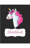 My Cute Unicorn Sketch Book: Unicorn NoteBookand Sketchbook For Girls - 120+ Pages Of Unicorn Themed Sketchbook (Unicorn Notebooks): Blank unicorn drawing paper for boys, artist(86 Unicorn)