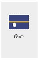 Nauru flag minimalist notebook