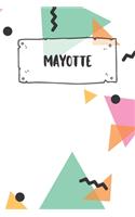 Mayotte: Ruled Travel Diary Notebook or Journey Journal - Lined Trip Pocketbook for Men and Women with Lines