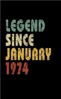 Legend Since January 1974