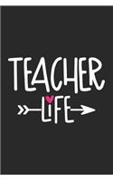 Teacher Life: Awesome Teacher Journal Notebook - Planner, Inspiring sayings from Students, Teacher Funny Gifts Appreciation/Retirement, (Pre-K, Kindergarten & Ele
