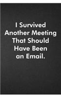 I Survived Another Meeting That Should Have Been An Email.
