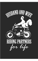 Husband and wife riding partner for life