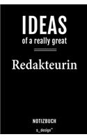 Notizbuch für Redakteure / Redakteur / Redakteurin