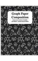 Graph Paper Composition Notebook: Quad Ruled 5x5 Grid Paper for Math & Science Students, School, College, Teachers - 5 Squares Per Inch, 120 Squared Sheets for Graphing ( Large, 8.5 