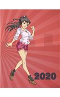 2020: Anime-themed planner designed for girls, teenagers, students, anime lovers and manga fans with built-in calendar, schedule, daily/weekly/monthly act