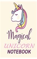 Unicorn magical notebook