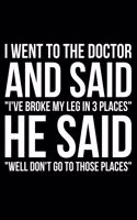 I Went To The Doctor And Said 