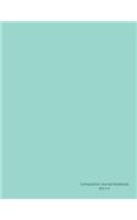 Composition Journal Notebook: Soft cover in pretty mint green, 110 lined pages 8.5x11