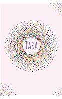 Tara.: Tara personalized dot grid journal notebook. Attractive girly personalized name bright modern stylish journal for girls.