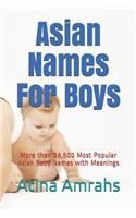 Asian Names For Boys