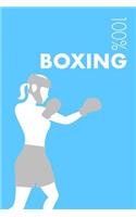 Womens Boxing Notebook: Blank Lined Womens Boxing Journal for Boxer and Coach