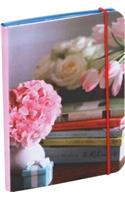 Pretty Pastel Flowers Mini Flexi Notebook