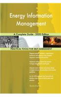 Energy Information Management A Complete Guide - 2020 Edition