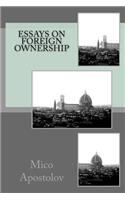Essays on foreign ownership