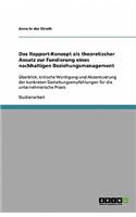 Das Rapport-Konzept als theoretischer Ansatz zur Fundierung eines nachhaltigen Beziehungsmanagement