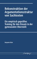 Rekonstruktion Der Argumentationsstruktur Von Sachtexten