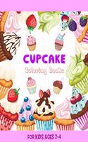 Cupcake Coloring Books For Kids Ages 2-4