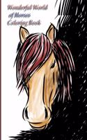 Wonderful World of Horses Coloring Book