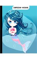 Mermaid composition notebook