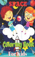 Space Coloring Book For Kids: Outer Space Coloring with Planets, Astronauts, Space Ships, Rockets and More, Astronomy Coloring Book