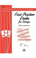 FIRST POSITION ETUDES FOR STRINGSVIOLIN