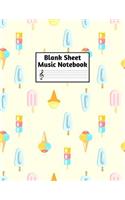 Blank Sheet Music Notebook