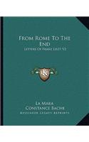 From Rome to the End: Letters of Franz Liszt V2