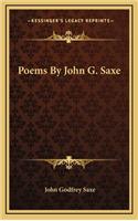 Poems By John G. Saxe