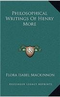 Philosophical Writings Of Henry More