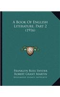 Book Of English Literature, Part 2 (1916)