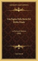 Una Pagina Della Storia Del Diritto Penale