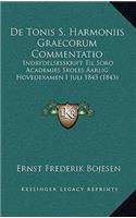 De Tonis S. Harmoniis Graecorum Commentatio