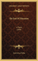 The End Of Education