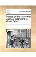 Verses on the Late Earth Quakes