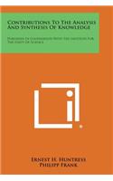 Contributions to the Analysis and Synthesis of Knowledge