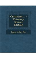 Criticism... - Primary Source Edition