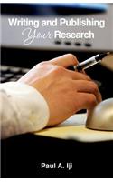 Writing and publishing your research