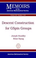 Descent Construction for GSpin Groups