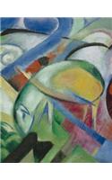 The Sheep, Franz Marc. Blank Journal: 150 Blank Pages, 8,5x11 Inch (21.59 X 27.94 CM) Laminated