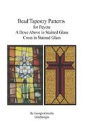 Bead Tapestry Patterns for Peyote A Dove Above in Stained Glass Cross in Staine