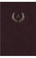 Monogram "a" Meeting Notebook