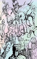 Post-Apocalyptic Society Sketchbook - Multicolor
