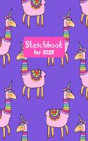 Sketchbook for Kids: Cute Unicorn Large Sketch Book for Drawing, Writing, Painting, Sketching, Doodling and Activity Book- Birthday and Christmas Gift Ideas for Kids, Gi