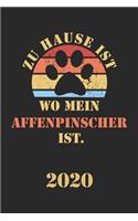 Affenpinscher 2020: Kalender - Lustiger Affen Pinscher Hunde Spruch Terminplaner - Frauchen Herrchen Terminkalender Wochenplaner, Monatsplaner & Jahresplaner für Hundef