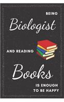 Biologist & Reading Books Notebook