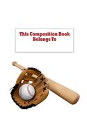 Baseball Composition Book