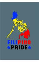 Filipino Pride: Filipino Blank Line Grey Notebook / Journal Gift (6 x 9 - 120 pages)